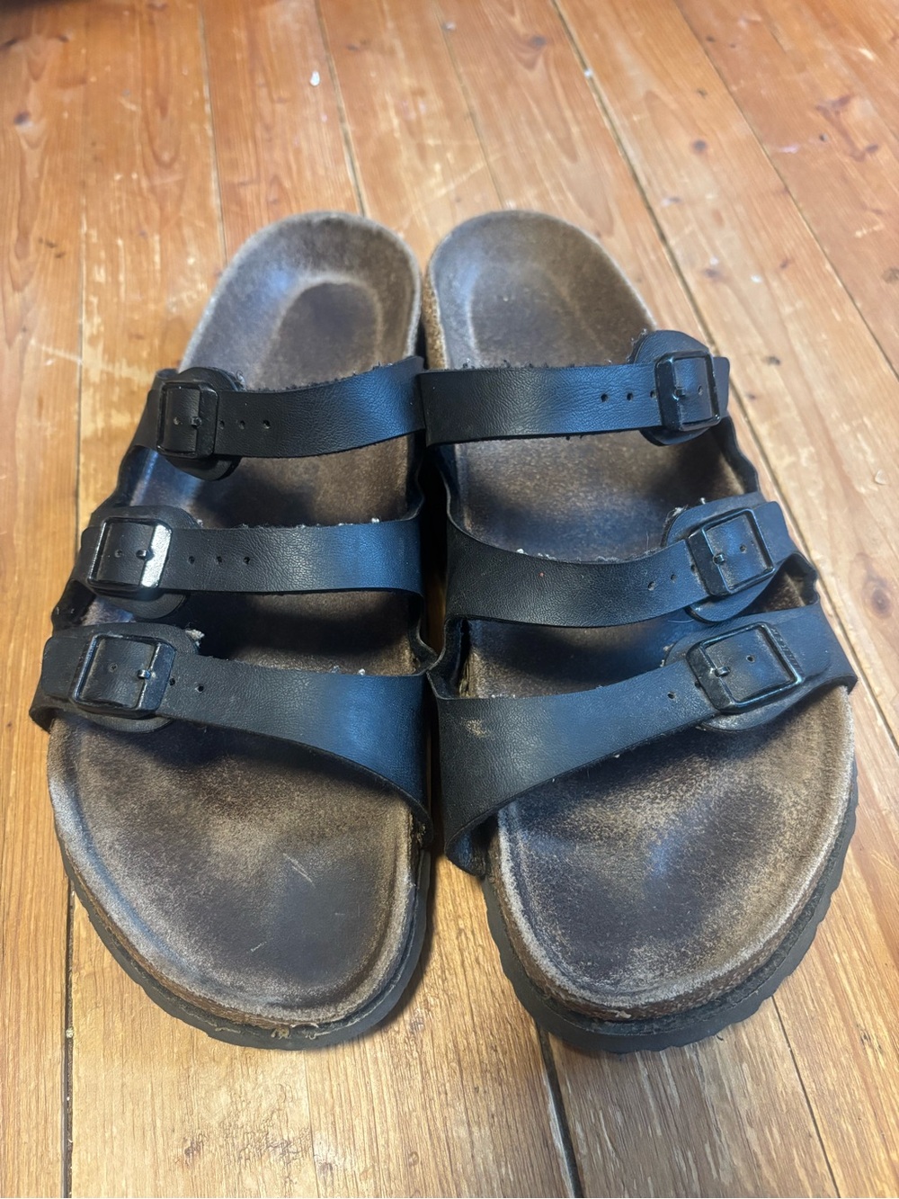 Birkenstock Florida Sandals Black Sz 43